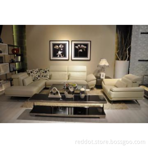 Leather corner sofa